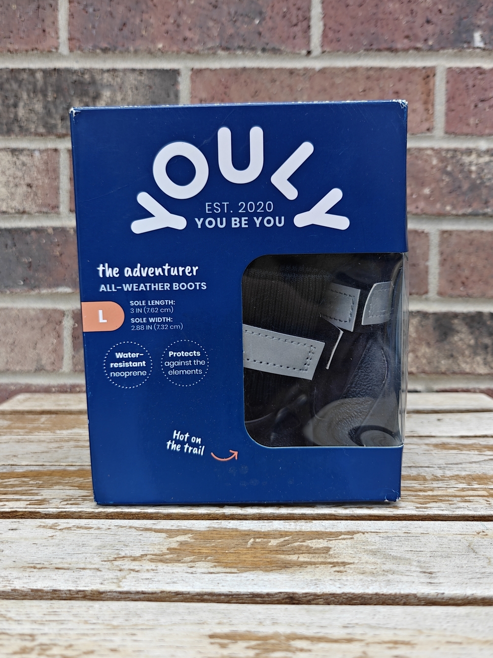 Youly "The Adventurer" All-Weather Boots - Navy with Gray Straps